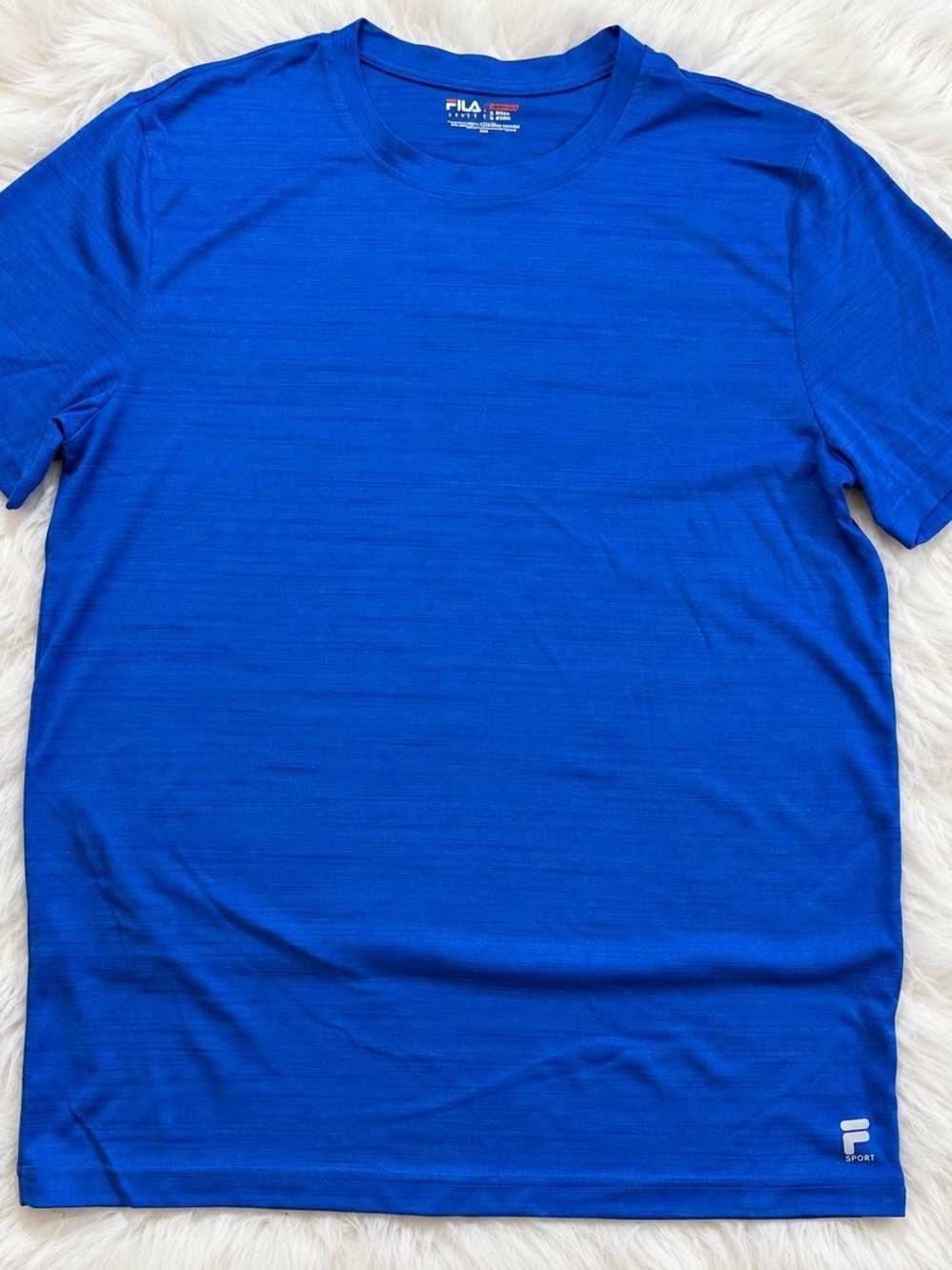 FILA Men’s Royal Blue Performance Crew Neck T-Shirt